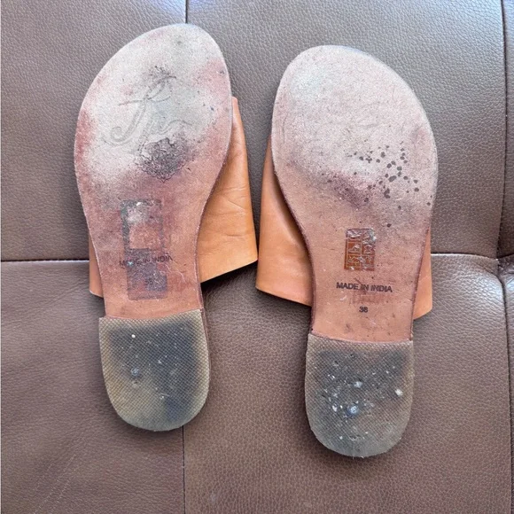 Free People brown leather sandals 38 - Picture 2 of 3